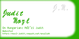 judit mozl business card